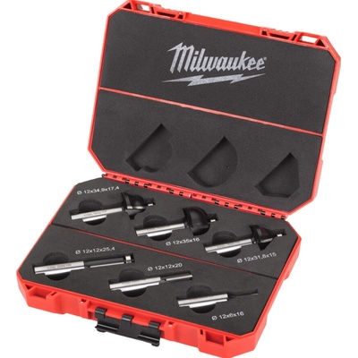 Milwaukee 4932493578 Sada frézovacích bitů se stopkou 12 mm (6 ks)