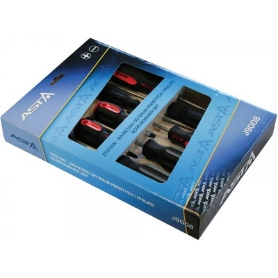 Skrutkovače ploché a krížové Philips 8ks, Asta J9008