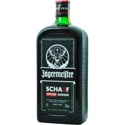 Jägermeister Scharf Hot Ginger 33% 1 l (čistá fľaša)