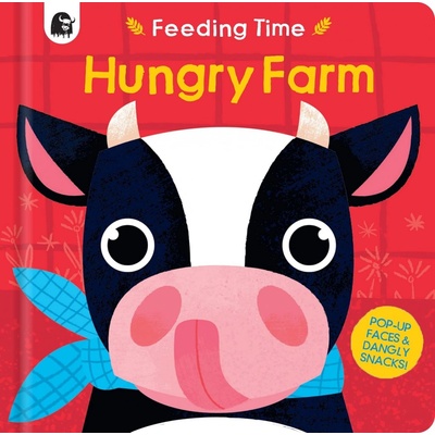 Hungry Farm interaktivní kniha v angličtině děti krmí zvířátka