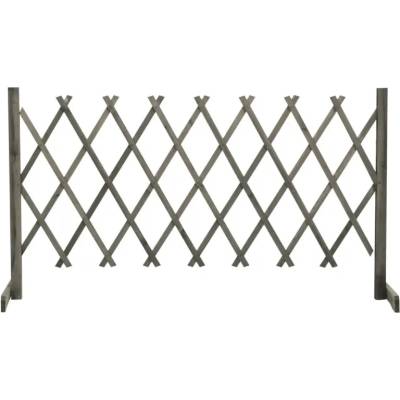 Nabytek XL Zahradní trelážový plot šedý 150 x 80 cm masivní jedle