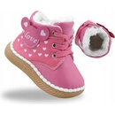 Dětské zimní boty zateplené dětské kotníkové boty kojenecké capáčky na suchý zip