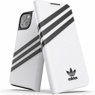 Adidas Калъф Adidas OR Booklet Case PU за iPhone 13 6.1"", бяло-черен, 47092 (AD000073-0)