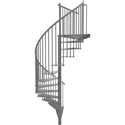 Minka STAIRS Kovové točité schodisko Portofino sivé pr. 120 cm