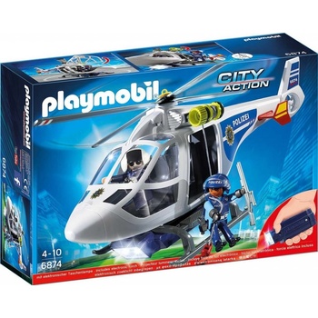 Playmobil 6874 Policejní helikoptéra s LED reflektorem