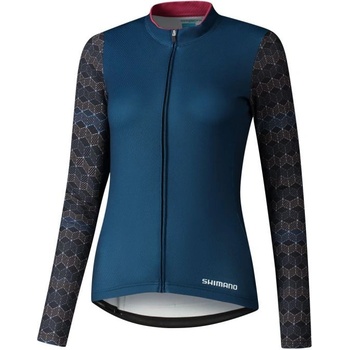 Shimano Kaede Printed Long dámsky modrá