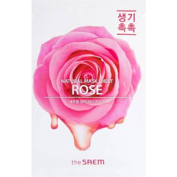 The Saem Natural Mask Sheet Rose платнена маска с хидратиращ и ревитализиращ ефект 21ml