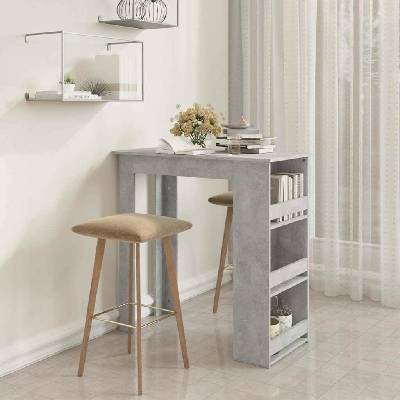 vidaXL 812968 s úložným regálem 102 x 50 x 103,5 cm Betonová šedá – Zboží Dáma