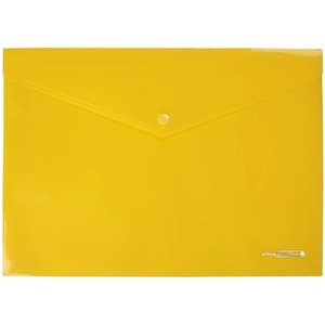  Папка джоб с копче Office Point de Luxe Жълт А4 (1303078-02-3461100-03)