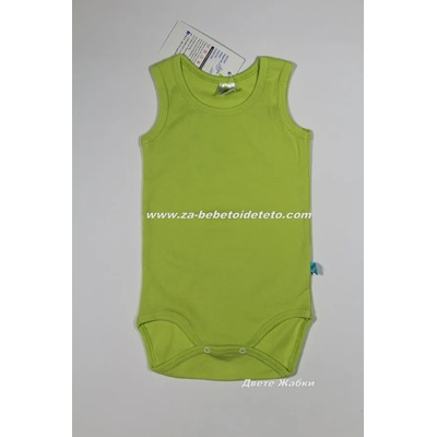 Rach Едноцветно боди потник, 68, 74, 80 /зелено/