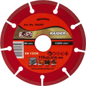 Raider Диск диамантен DRY 115x22.2mm 10mm RAIDER PRO RDP-DD28 (0162207)