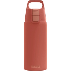 SIGG - Insulated drinking bottle - Thermos bottle Shield Therm One Eco Red - carbonated drinks - leak-proof - dishwasher safe - BPA-free - 90% recycled stainless steel - rust red - 6022.40 (6022.40)