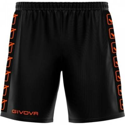PANTALONCINO POLY BAND NERO/ARANCIO FLUO Tg.