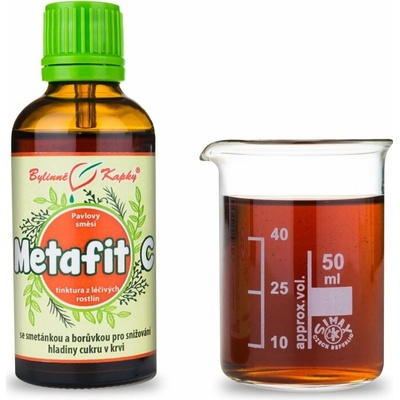 Metafit C (cukrovka) bylinné kapky (tinktura) 50 ml doplněk stravy