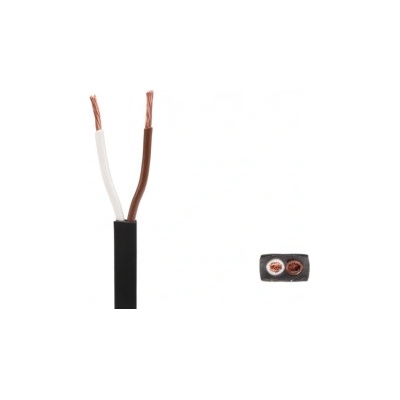 Kabel 2x0,75 mm2 plochý 5,7x3,6 mm pro spojky QS75 (Aspöck), metráž