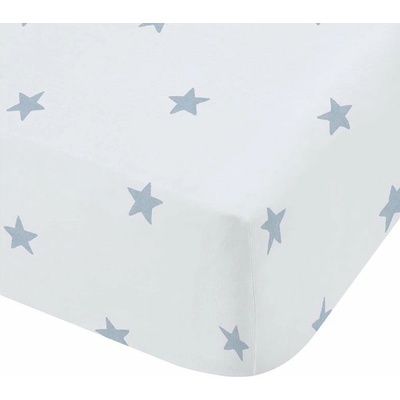 Bianca Mini Star & Stripes prostěradlo bílé modré 70x140