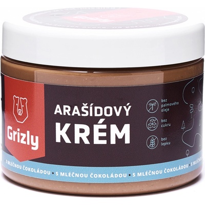 GRIZLY Arašidový krém s mliečnou čokoládou 500 g