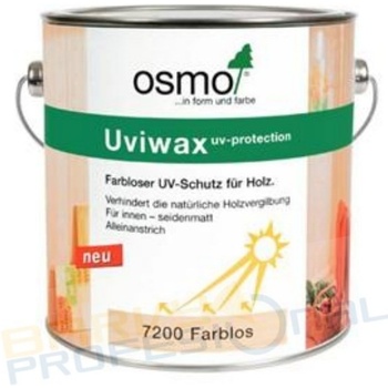Osmo 7200 Uviwax UV Protection 2,5 l Bezbarvý hedvábný polomat