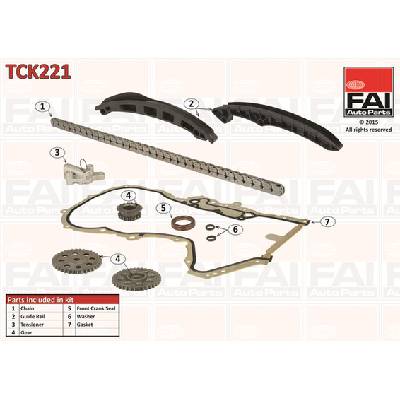 Sada rozvodovej reťaze FAI AutoParts TCK221