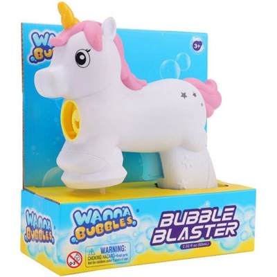 Wanna Bubbles Пистолет за сапунени балони Wanna Bubbles - Еднорог (BB727)