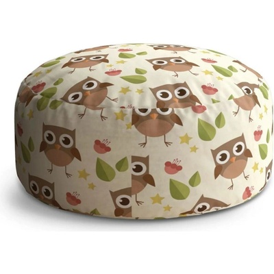 Sablio Taburet Circle Sovy: 38x48 cm