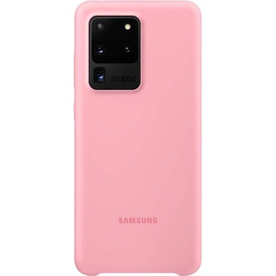 Samsung Silicone Cover Case EF-PG988TP - оригинален силиконов кейс за Samsung Galaxy S20 Ultra (розов)