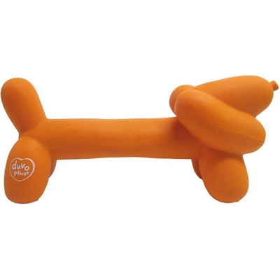 Duvo + Balonové zvířátko z latexu jezevčík, oranžová 18 x 5,5 x 8 cm