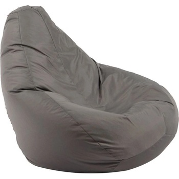 Pufrelax Пуф круша, 220л. , Nirvana Hobbit - Teteron Grey, За открито, Перящ се калъф, Пълнеж от Полистиролни перли