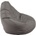 Pufrelax Пуф круша, 220л. , Nirvana Hobbit - Teteron Grey, За открито, Перящ се калъф, Пълнеж от Полистиролни перли