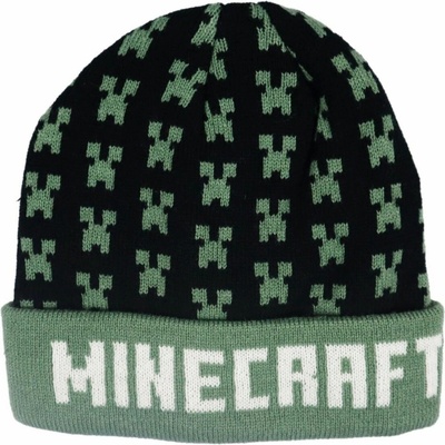 Fashion UK MINECRAFT dvouvrstvá zimní zelená Zelená nápis