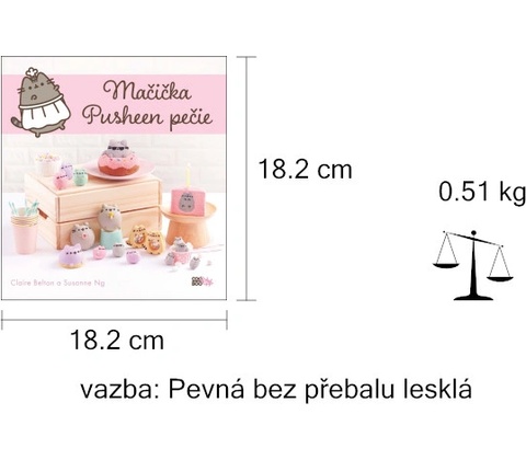 Mačička Pusheen pečie