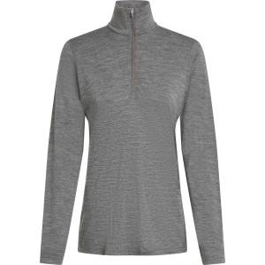 Icebreaker Дамско мериносово термобельо Icebreaker Women's 200 Oasis L/S Half Zip Merino longsleeve - Gritstone Heather / 013 (115-2261-0912)