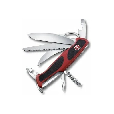 Victorinox 0.9583.MC RangerGrip 57 Hunter multifunkční nůž 130 mm, červeno-černá, 13 funkcí