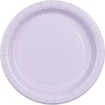 Party Deco Хартиени чинии - лавандулов цвят - 18 см (tpp90-002)
