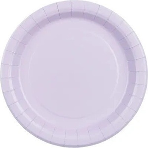 Party Deco Хартиени чинии - лавандулов цвят - 18 см (tpp90-002)