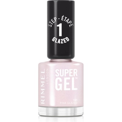 Rimmel Super Gel gelový lak na nehty bez užití UV/LED lampy odstín 105 Pink Glazed 12 ml