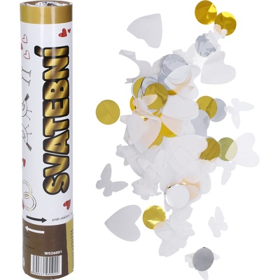 Wiky Párty konfety vystřelovací 30 cm Euro – Zboží Mobilmania