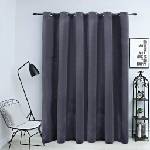 Pure Line Home Кадифена завеса в цвят антрацит с метални халки, 290 x 245 см