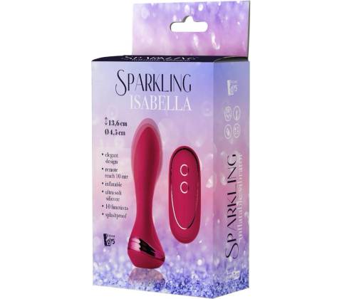 SPARKLING INFLATABLE REMOTE VIBRATOR ISABELLA