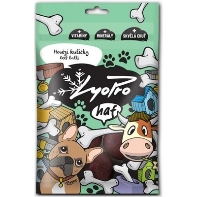 Lyopro DOG poch sušené Hovězí kuličky 70 g