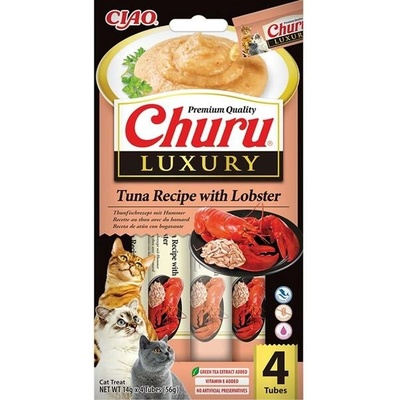 Inaba Churu Cat Luxury tuňák s humrem 4x 14 g