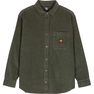 Santa Cruz Дамска риза с копчета Santa Cruz Women's Classic Label L/S Shirt - Dark Moss - размер 8 (UK) (133-1286-0112)