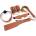 Dream Toys BDSM комплект от 5 части Blaze Elite кафяв