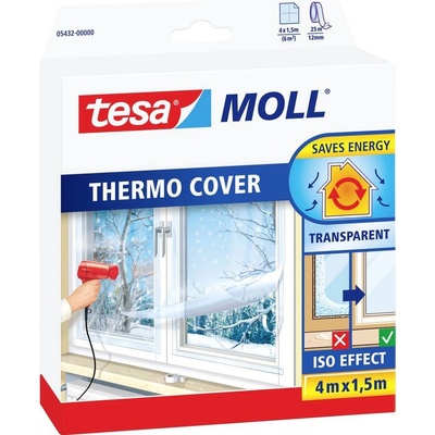 tesa THERMO COVER 05432-00000-01 izolačná fólia na okná tesaMOLL® priehľadná (d x š) 4 m x 1.5 m 1 ks; 05432-00000-01