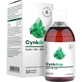 Aura Herbals Zincdrop | Zinc + B6 + B12 [500 мл]