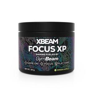 GymBeam XBEAM Focus XP 351 g зелена ябълка