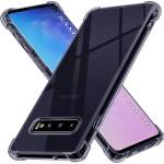 Techsuit Калъф за Samsung Galaxy S10 - Techsuit - Удароустойчив Clear Silicone - Опушено Черен (KF2351598)