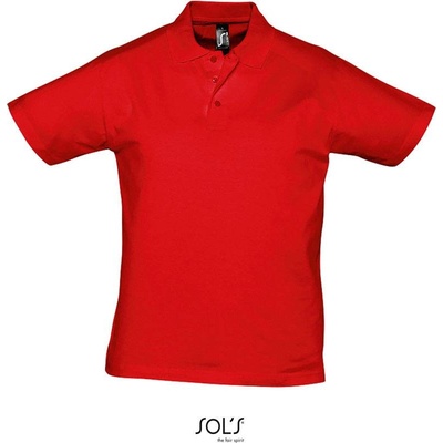 Sol's Prescott Men pánske polo tričko červené