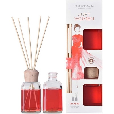 D Aróma Difúzor Just Women vonné steblá 2 x 75 ml