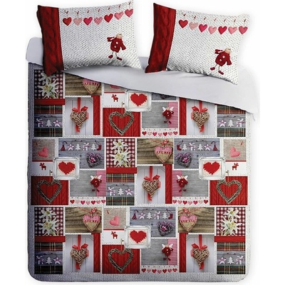 Gipetex Natural Dream 3D talianská obliečka bavlna Patchwork 200x220 2x70x90